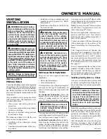 Preview for 7 page of Vanguard BHDV34P(A) Owner'S Operation And Installation Manual