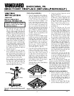 Preview for 12 page of Vanguard BHDV34P(A) Owner'S Operation And Installation Manual