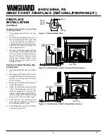 Preview for 20 page of Vanguard BHDV34P(A) Owner'S Operation And Installation Manual