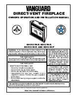 Preview for 1 page of Vanguard BHDV37N Owner'S Operation And Installation Manual