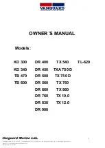 Vanguard DR 400 Owner'S Manual preview