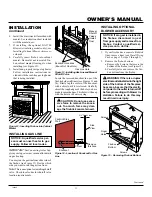 Preview for 11 page of Vanguard FB36NCA, FB42NC, FB36CA, FB42C Owner'S Operation And Installation Manual