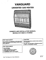 Preview for 1 page of Vanguard kv1500a Owners And Installation Manual