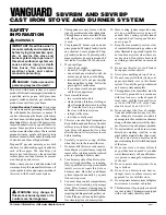 Preview for 2 page of Vanguard SBVRBN Operating And Installation Manual