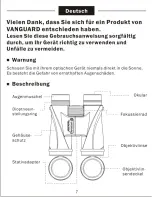 Предварительный просмотр 8 страницы Vanguard Spirit ED User Manual