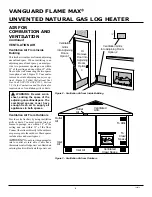 Предварительный просмотр 6 страницы Vanguard UNVENTED (VENT-FREE) NATURAL  GAS LOG HEATER Operating And Installation Manual