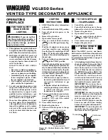 Preview for 12 page of Vanguard VGL850N Owner'S Operation And Installation Manual