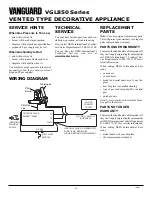 Предварительный просмотр 14 страницы Vanguard VGL850N Owner'S Operation And Installation Manual