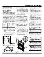 Предварительный просмотр 9 страницы Vanguard VMH26NR Owner'S Operation And Installation Manual