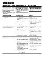 Preview for 16 page of Vanguard VMH3000TN Owner'S Operation And Installation Manual