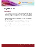 Preview for 5 page of VanillaIP Polycom IP300 User Manual