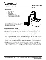 Vaniman ABRASIVE VAC Manual preview