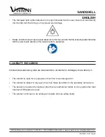 Preview for 4 page of Vaniman SANDSHELL Original Instructions Manual