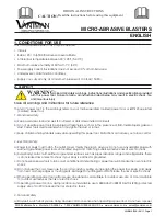 Vaniman SandVac Original Instructions Manual preview