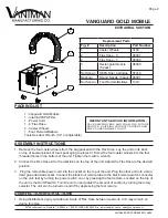 Preview for 2 page of Vaniman VANGUARD GOLD MOBILE Instructions