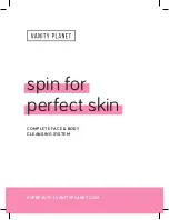 VANITY PLANET Spin for Perfect Skin Manual preview