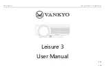 Preview for 1 page of Vankyo Leisure 3 User Manual