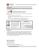 Предварительный просмотр 2 страницы VANMAR VMS22T User Manual