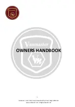 Preview for 3 page of Vanmaster Accolade 480 Handbook