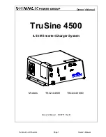 Vanner TruSine TSC24-4500 Owner'S Manual предпросмотр