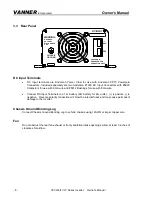 Предварительный просмотр 8 страницы Vanner VLT12-300 Owner'S Manual