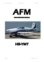 Preview for 1 page of Van's Aircraft HB-YMT 2017 Airplane Flight Manual