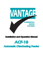 Vantage Hearth ACF-18 Installation And Operation Manual preview