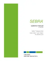 Vante SEBRA MINI 2380 Operation Manual предпросмотр