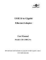 Vantec CB-U300GNA User Manual предпросмотр