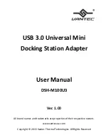 Предварительный просмотр 1 страницы Vantec DSH-M100U3 User Manual