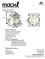 Vantec Heatpipe CPU Cooler MP4-7017-FC Specifications preview