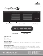 Vantec LAPCOOL 5 LPC-501-RD Datasheet preview