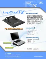 Preview for 1 page of Vantec LapCoolTX LPC-450TX Specifications