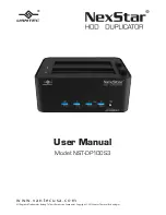 Vantec NexStar NST-DP100S3 User Manual                                              User Manual preview