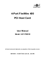 Preview for 1 page of Vantec UGT-FW050 User Manual