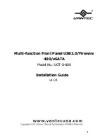 Preview for 1 page of Vantec UGT-IH100 Installation Manual