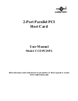 Vantec UGT-PC20PL User Manual preview