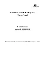 Preview for 1 page of Vantec UGT-PC20SR User Manual