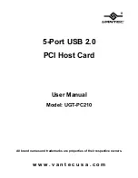 Preview for 1 page of Vantec UGT-PC210 User Manual