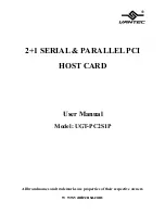 Vantec UGT-PC2S1P User Manual preview