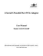 Vantec UGT-PCE2S1P User Manual preview