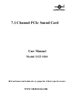 Vantec UGT-S110 User Manual предпросмотр