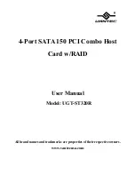 Preview for 1 page of Vantec UGT-ST320R User Manual