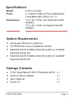 Preview for 3 page of Vantec UGT-UC312CB User Manual