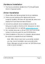 Preview for 6 page of Vantec UGT-UC312CB User Manual