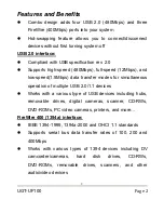 Preview for 2 page of Vantec UGT-UF100 User Manual