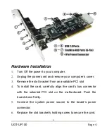 Preview for 4 page of Vantec UGT-UF100 User Manual