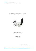 Vantron GAPL User Manual preview