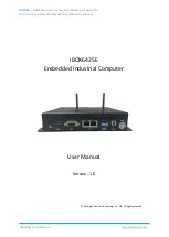 Vantron IBOX6425E User Manual предпросмотр