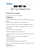 Предварительный просмотр 3 страницы Vantron MOB-WBT-56 User Manual